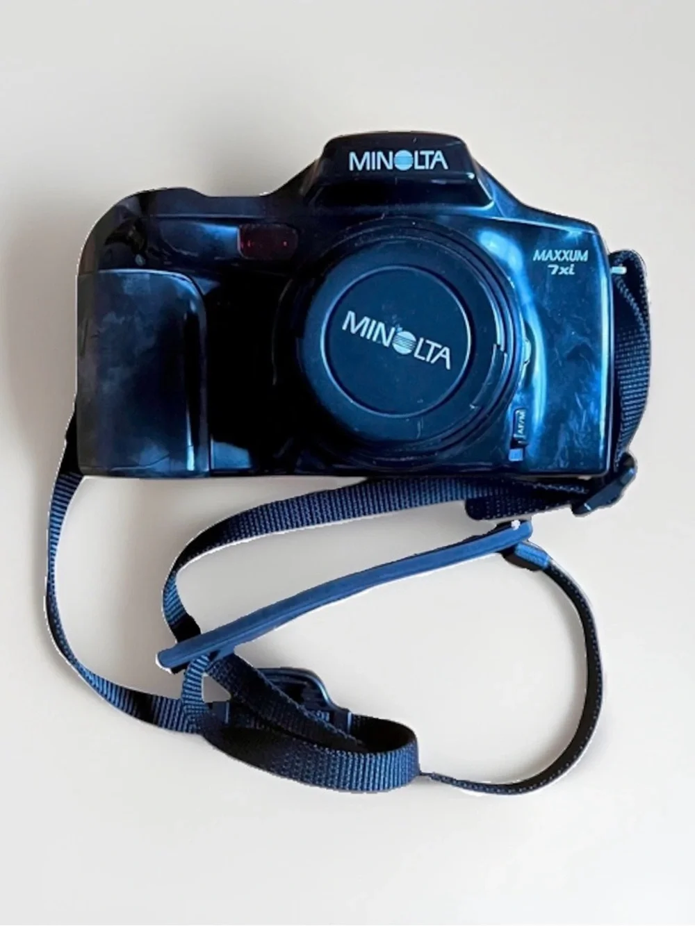 Minolta Maxxum 7xi 35mm SLR camera with lens TESTED WORKS vintage